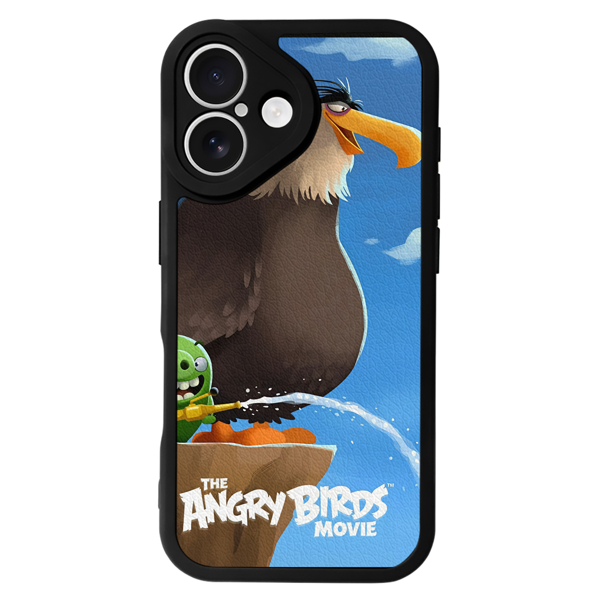 （画像用） Angry Birds アングリーバード 【iPhone 16シリーズ対応】シリコンスマホケース（レザー調） 材質：シリコン